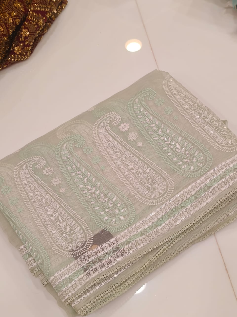 Organza  Saree  - Search code 2008