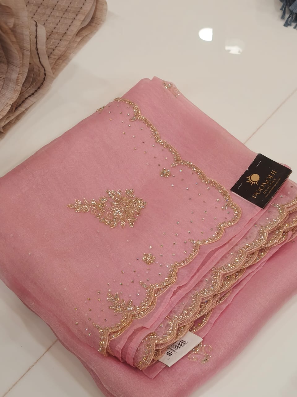 Organza   Saree  - Search code 2014