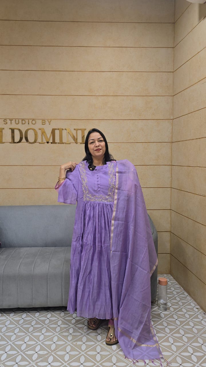 Salwar suit set-  LAVANDAR   shade Search code 5002