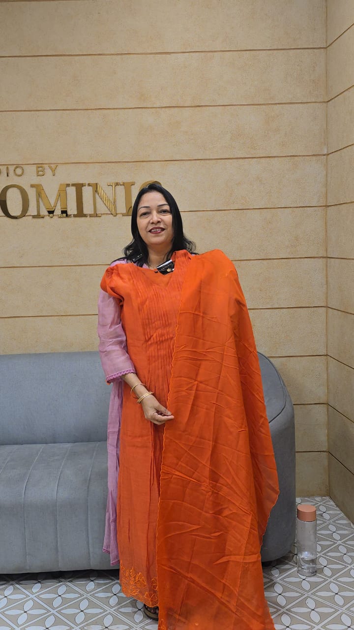 Salwar suit set-  ORANGE   shade Search code 5003