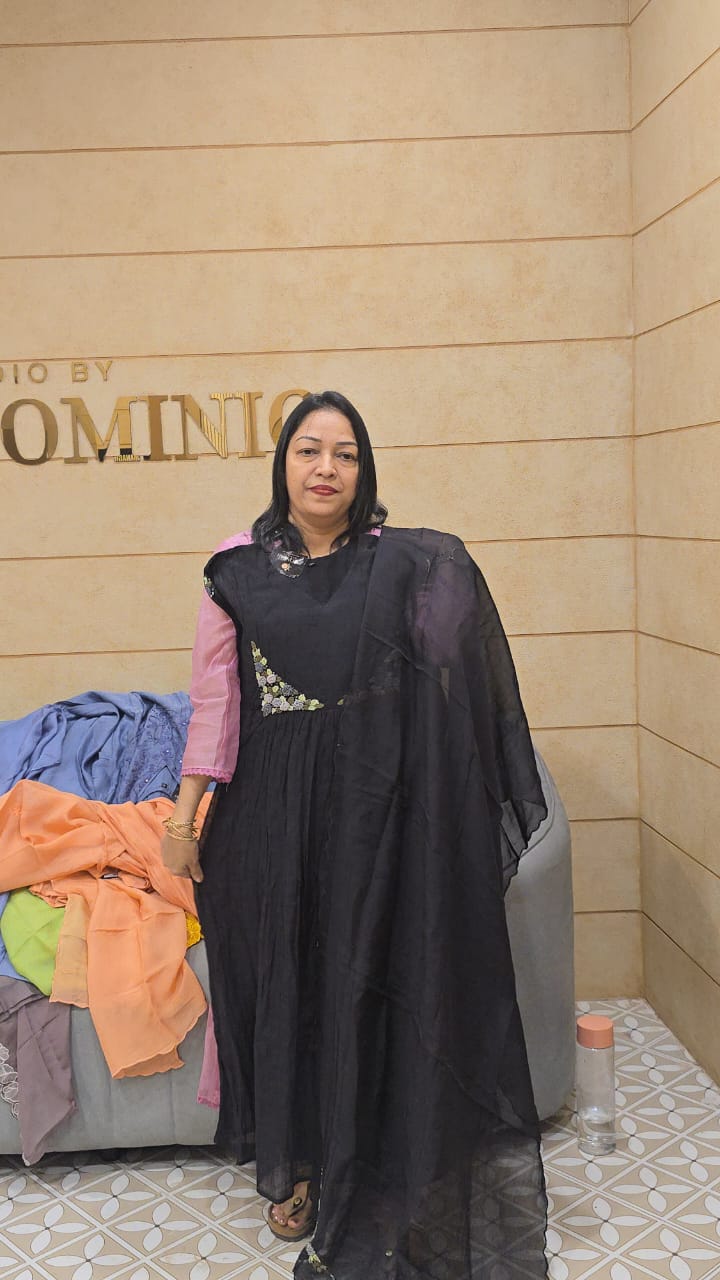 Salwar suit set-   BLACK shade Search code 5012