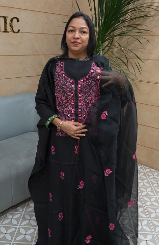 UNSTITCHED SALWAR  SUIT SET  BLACK PINK   shade Search code 5562