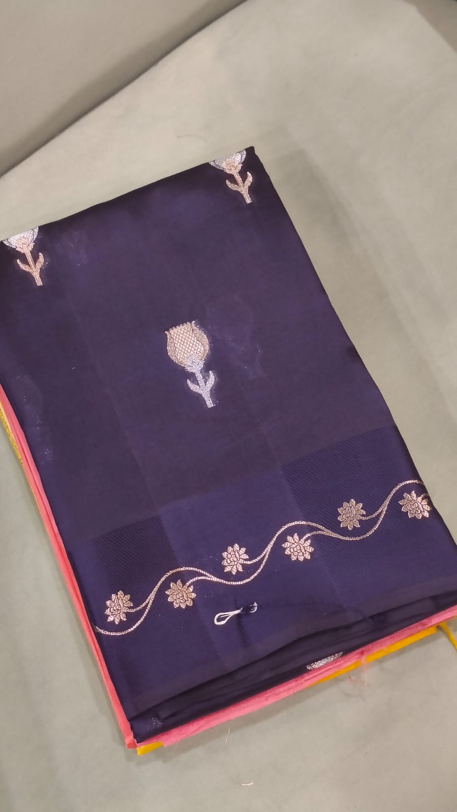 Brocade kathan  Saree  - Search code 6002