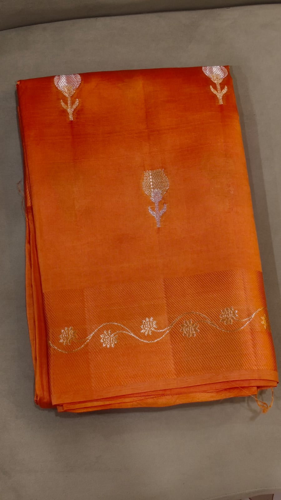 Brocade  kathan   Saree  -  Search code 6019