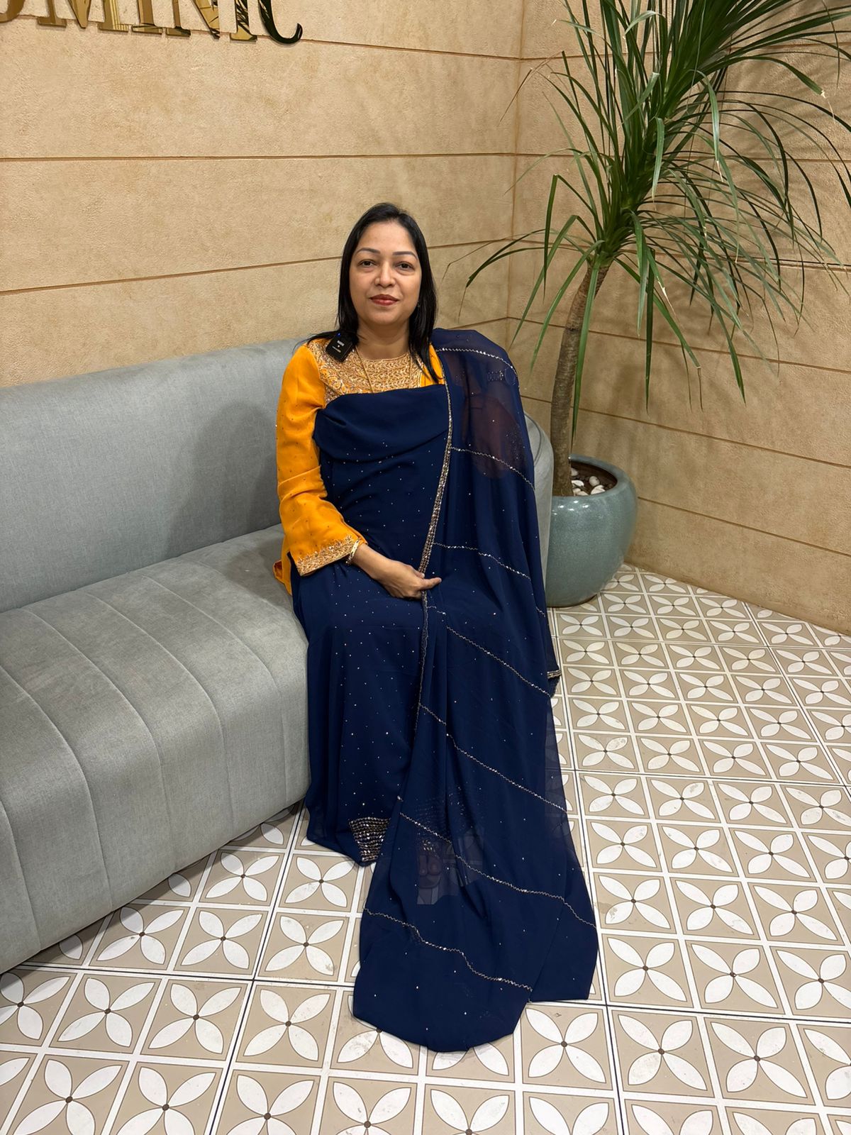 UNSTITCHED SALWAR  SUIT SET blue  shade Search code 5082