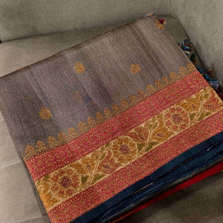 Georgette Tissue Saree  -  search code 8056