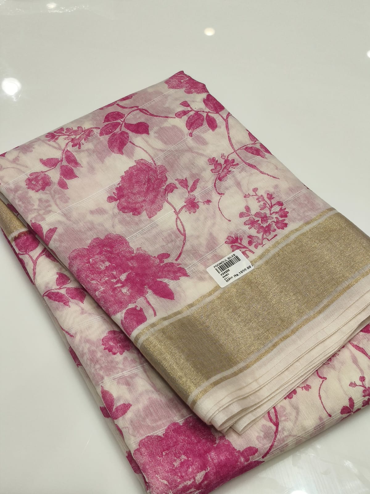 Saree - pink    shade Search code 9000