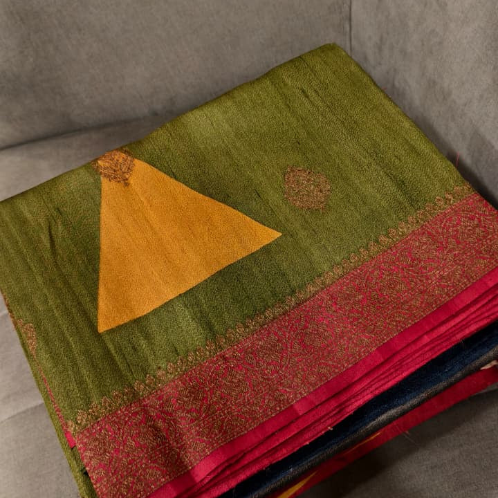 Georgette Tissue Saree  -  search code 8057