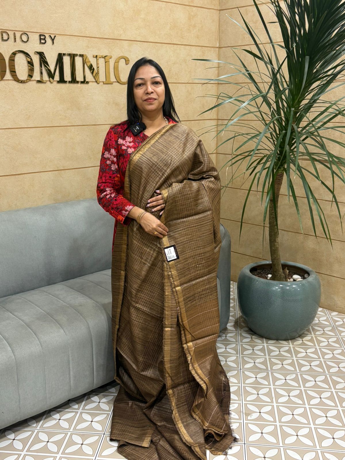 JUTE SILK SAREE  -  Search code 6002