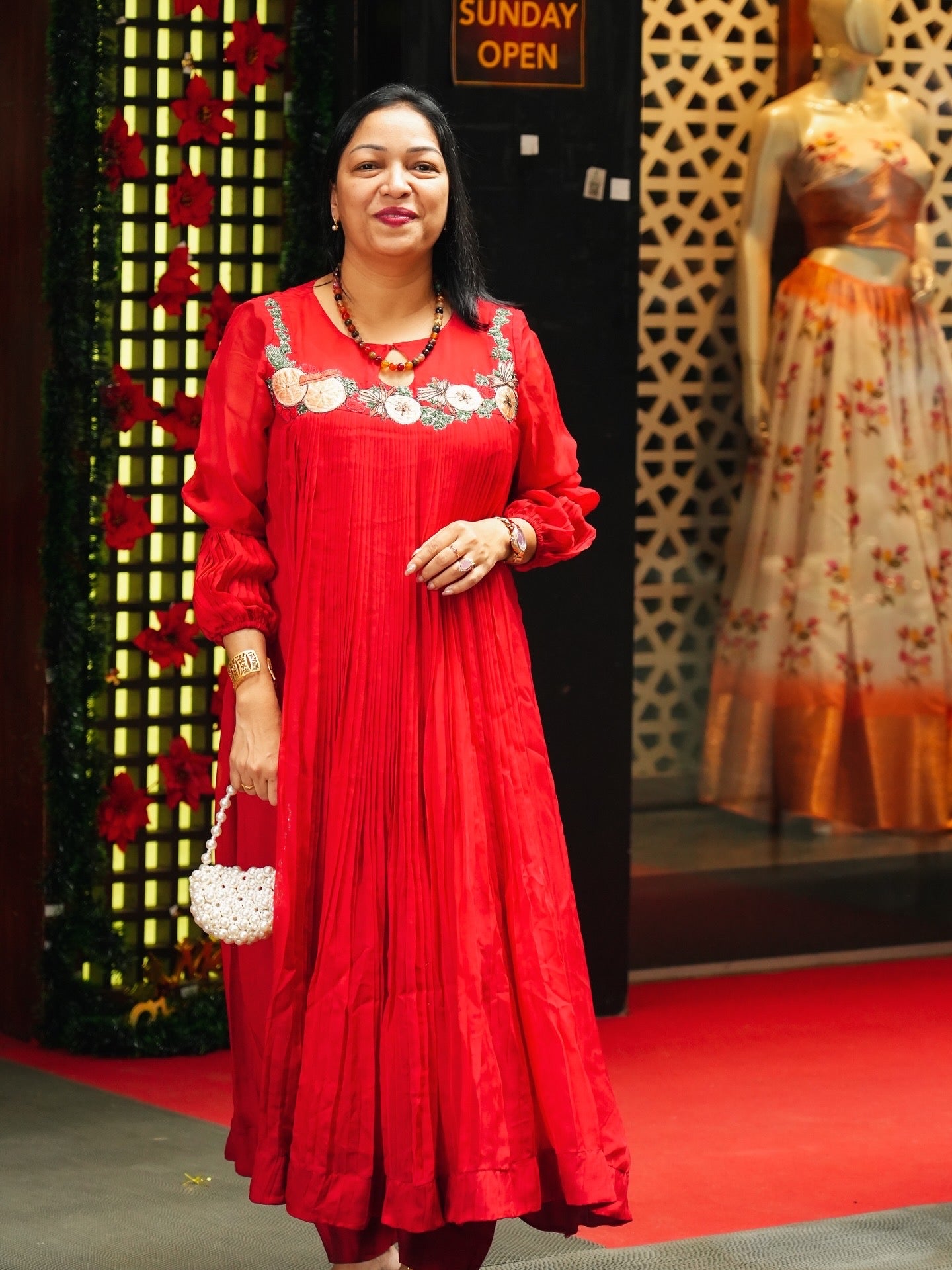 Kurta  - Red shade Search code 3650