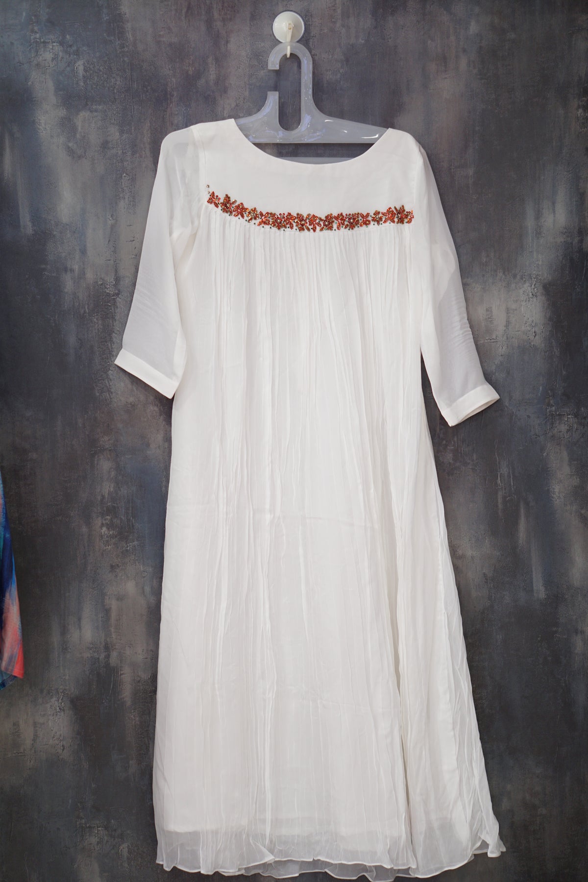 Kurta  Top-  off white shade Search code 6009