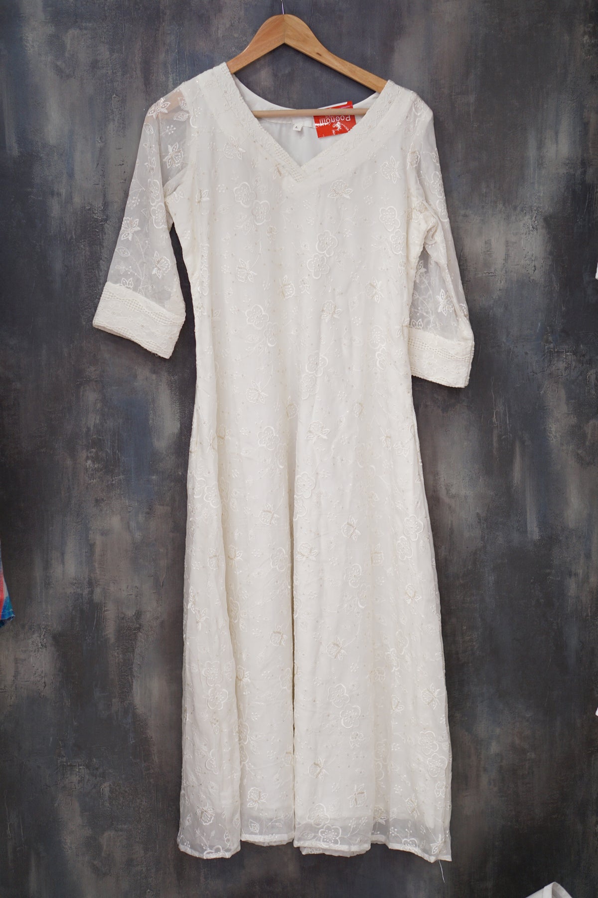 Kurta  Top-  off white shade Search code 6005