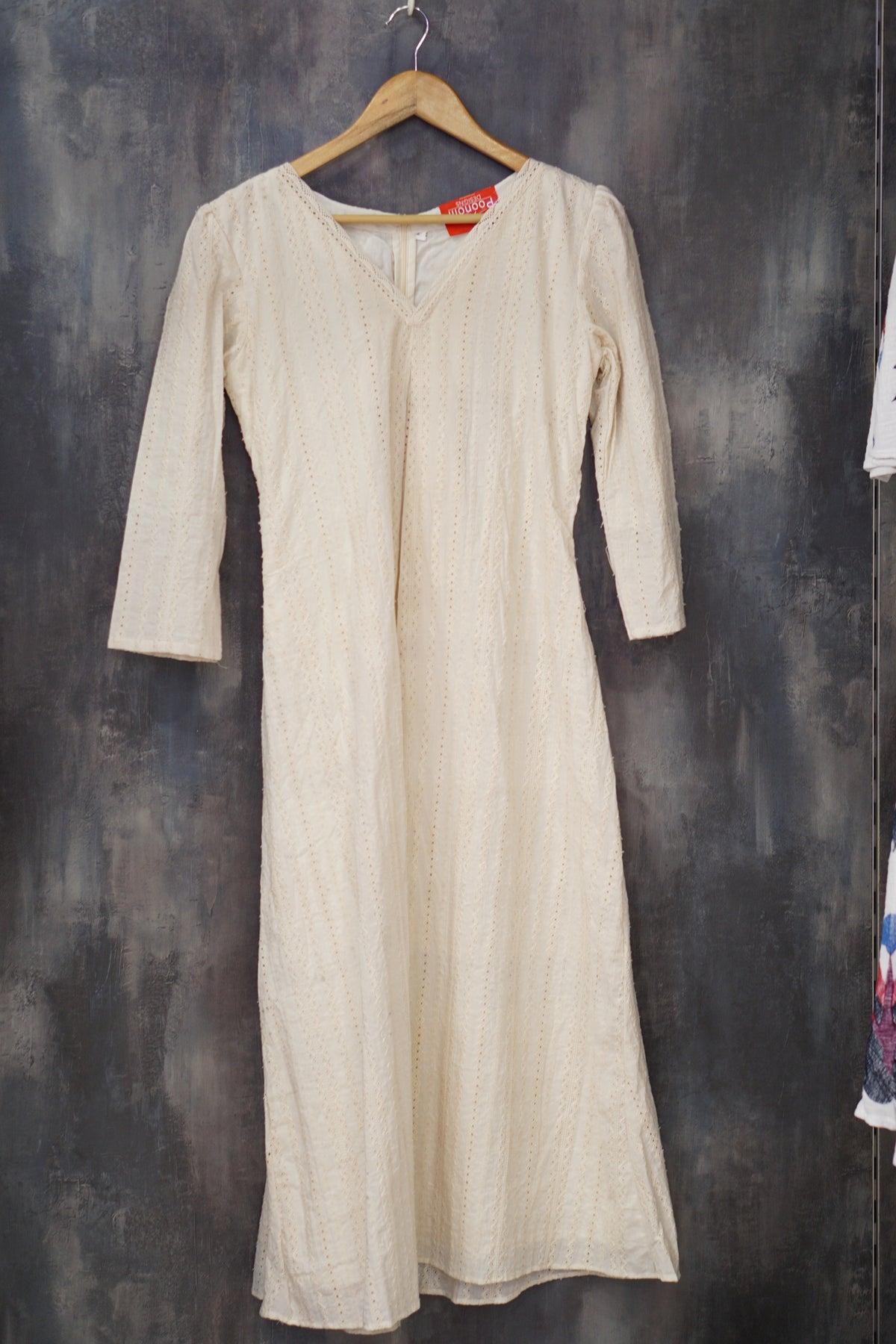 Kurta  Top-  off white shade Search code 6002