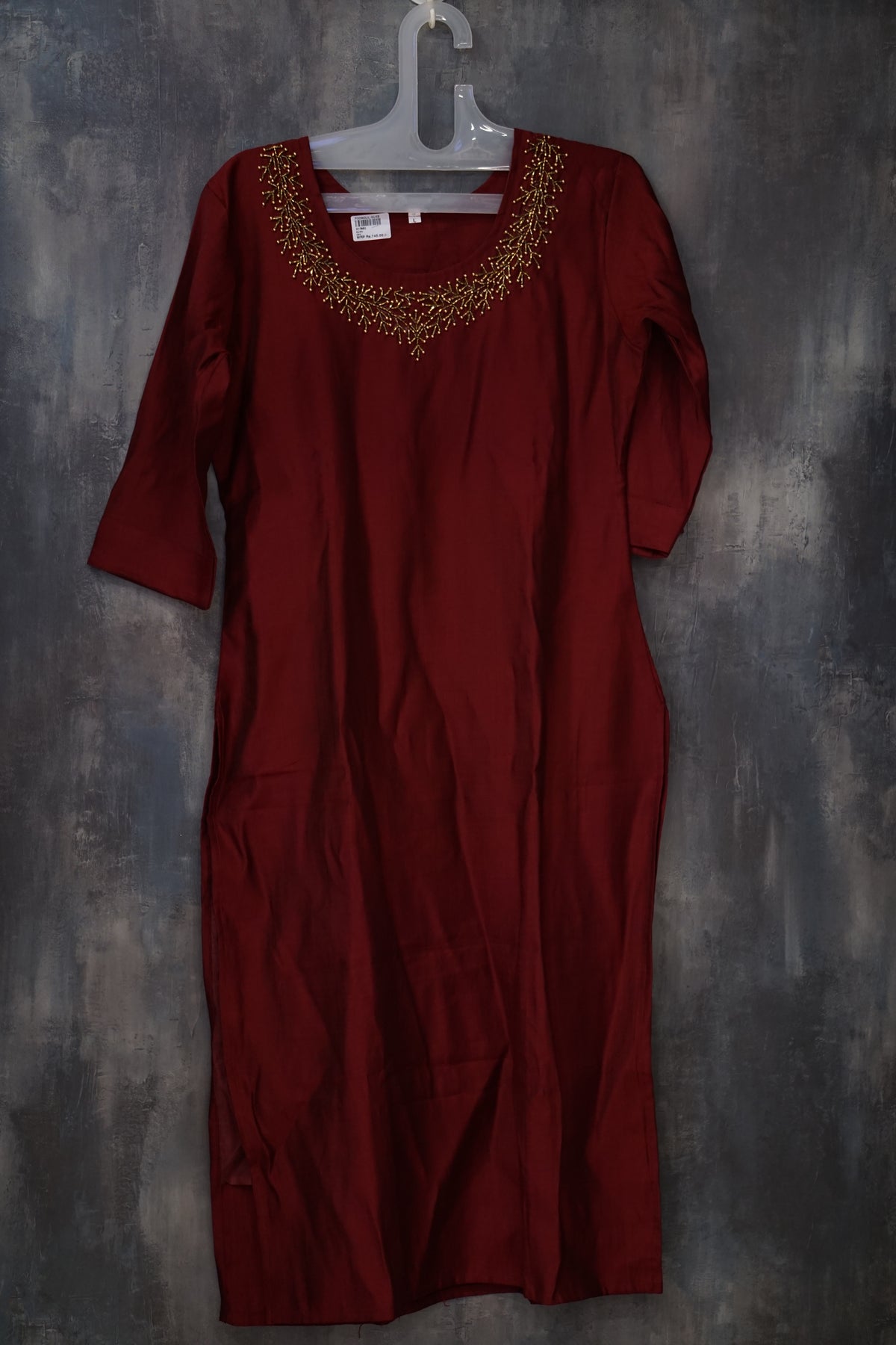 Kurta top -Maroon shade Search code 7390