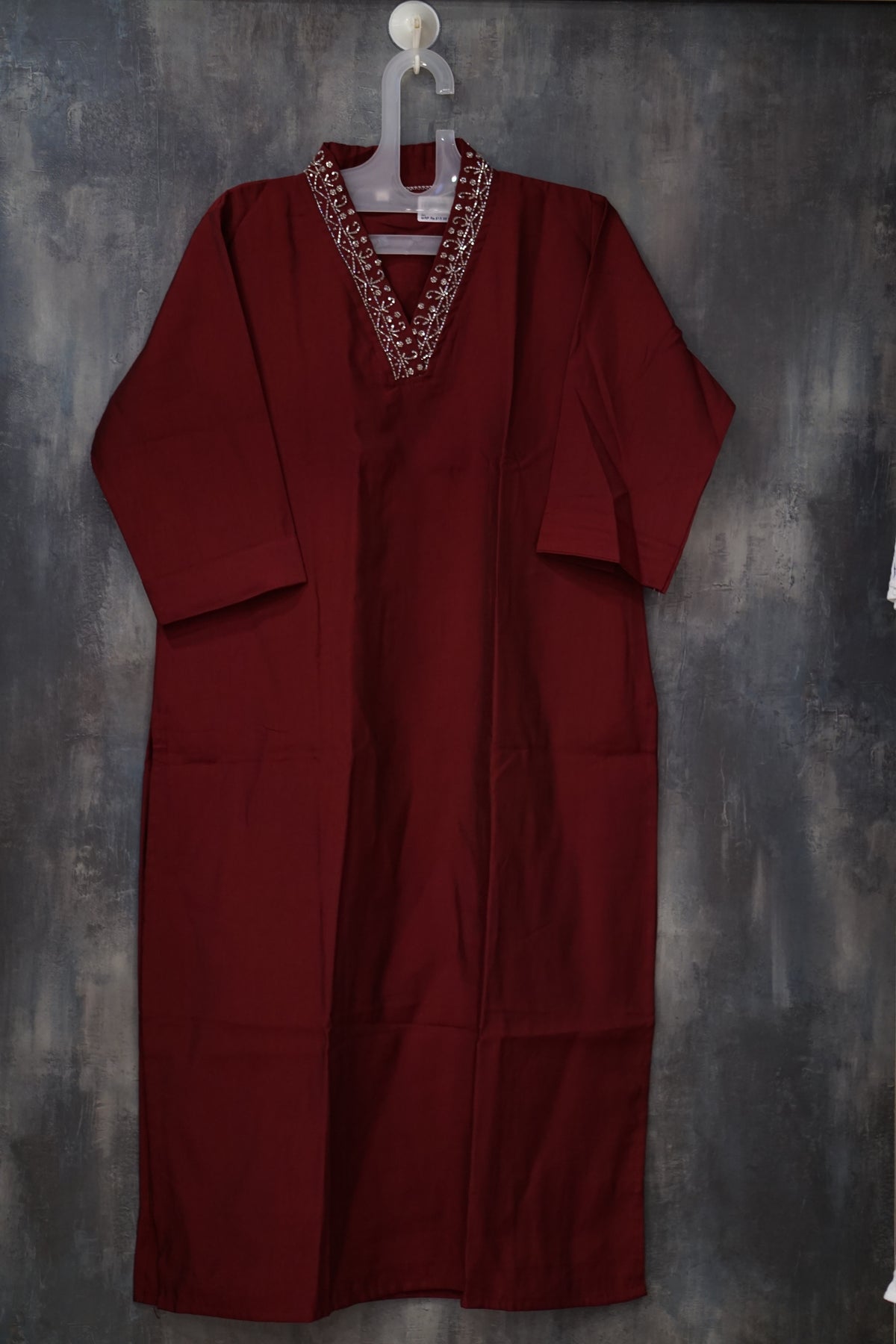 Kurta top -Reddish maroon  shade Search code 7387