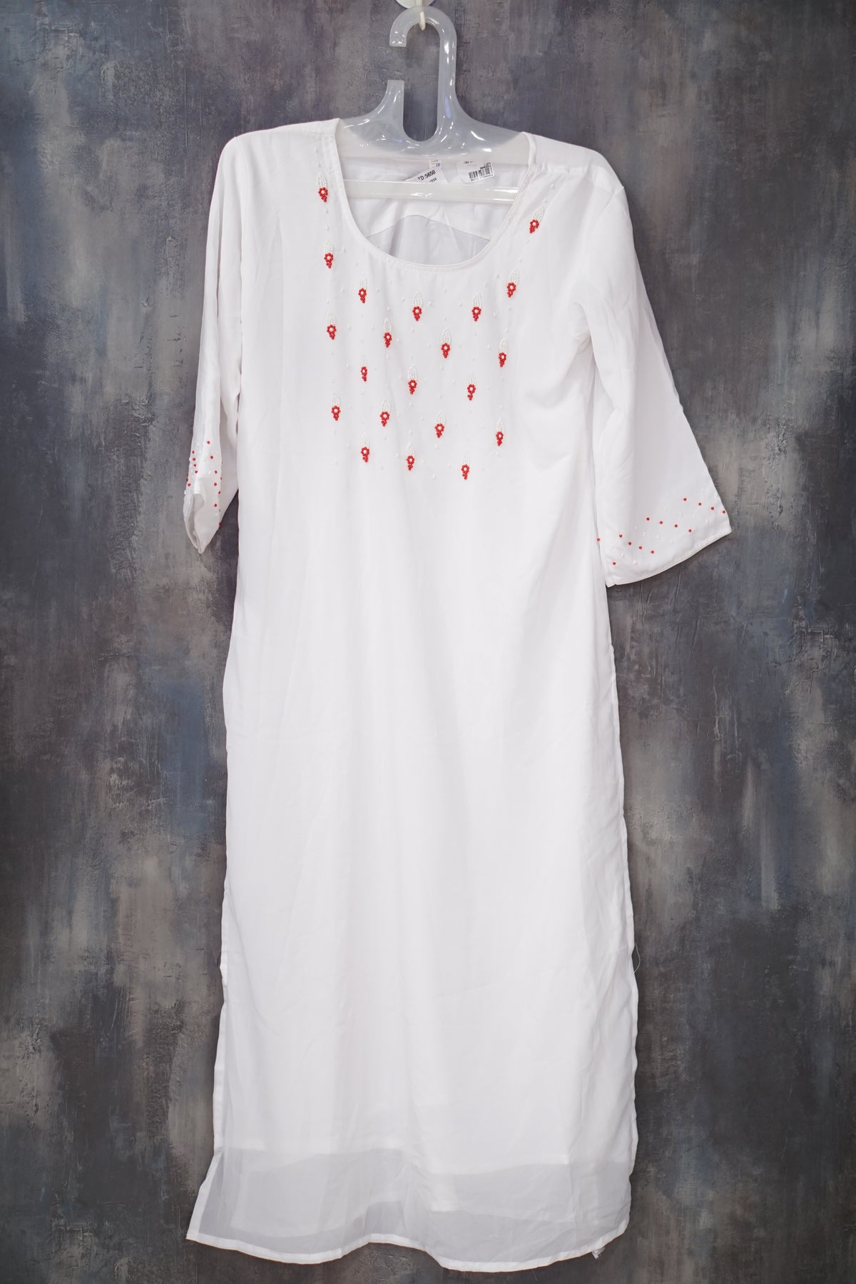 Kurta top -White  shade Search code 7380