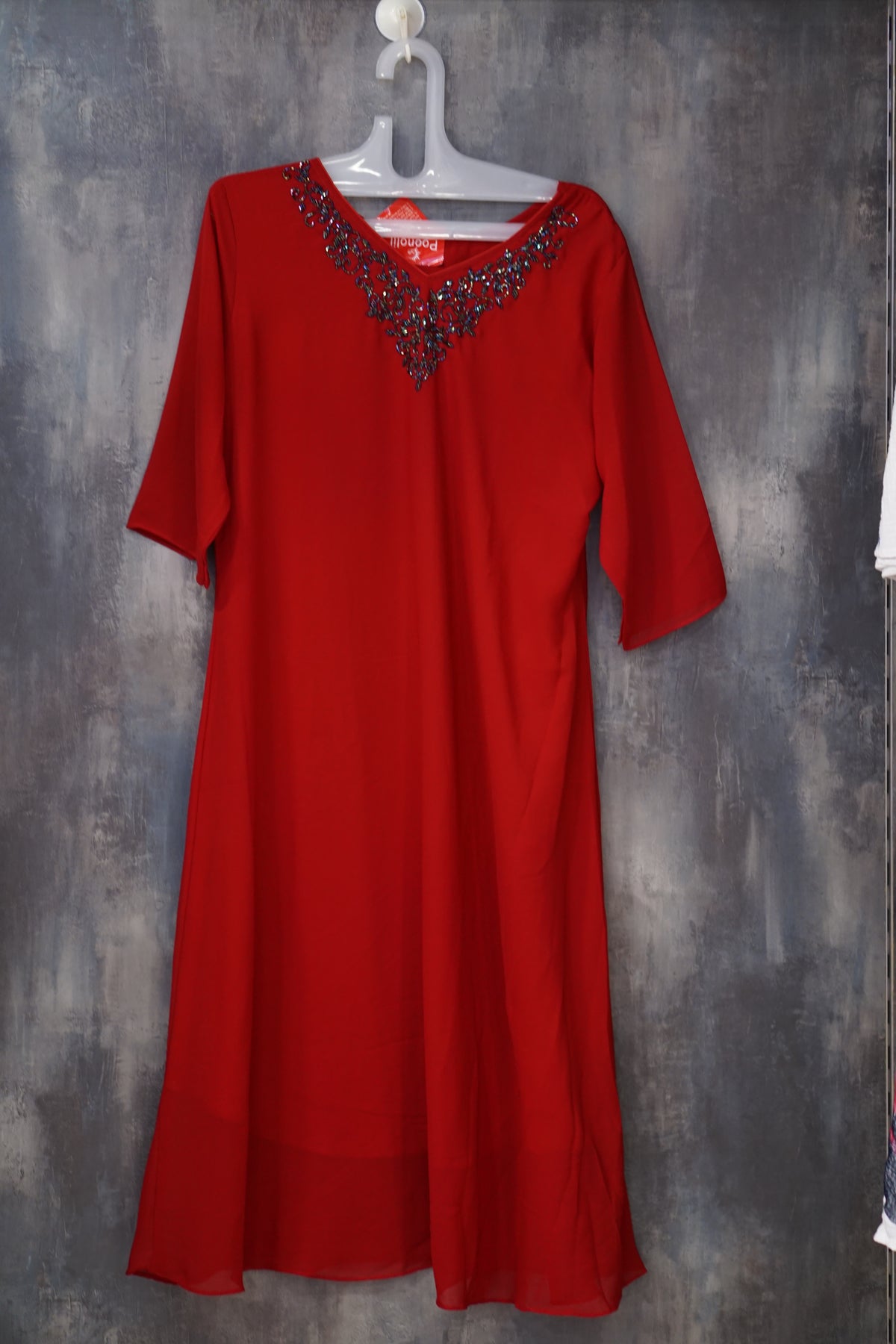 Kurta top - Kumkum red shade Search code 7377