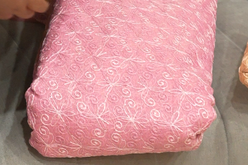 Running Material  - Net Cotta PINK  colour Search code 6509