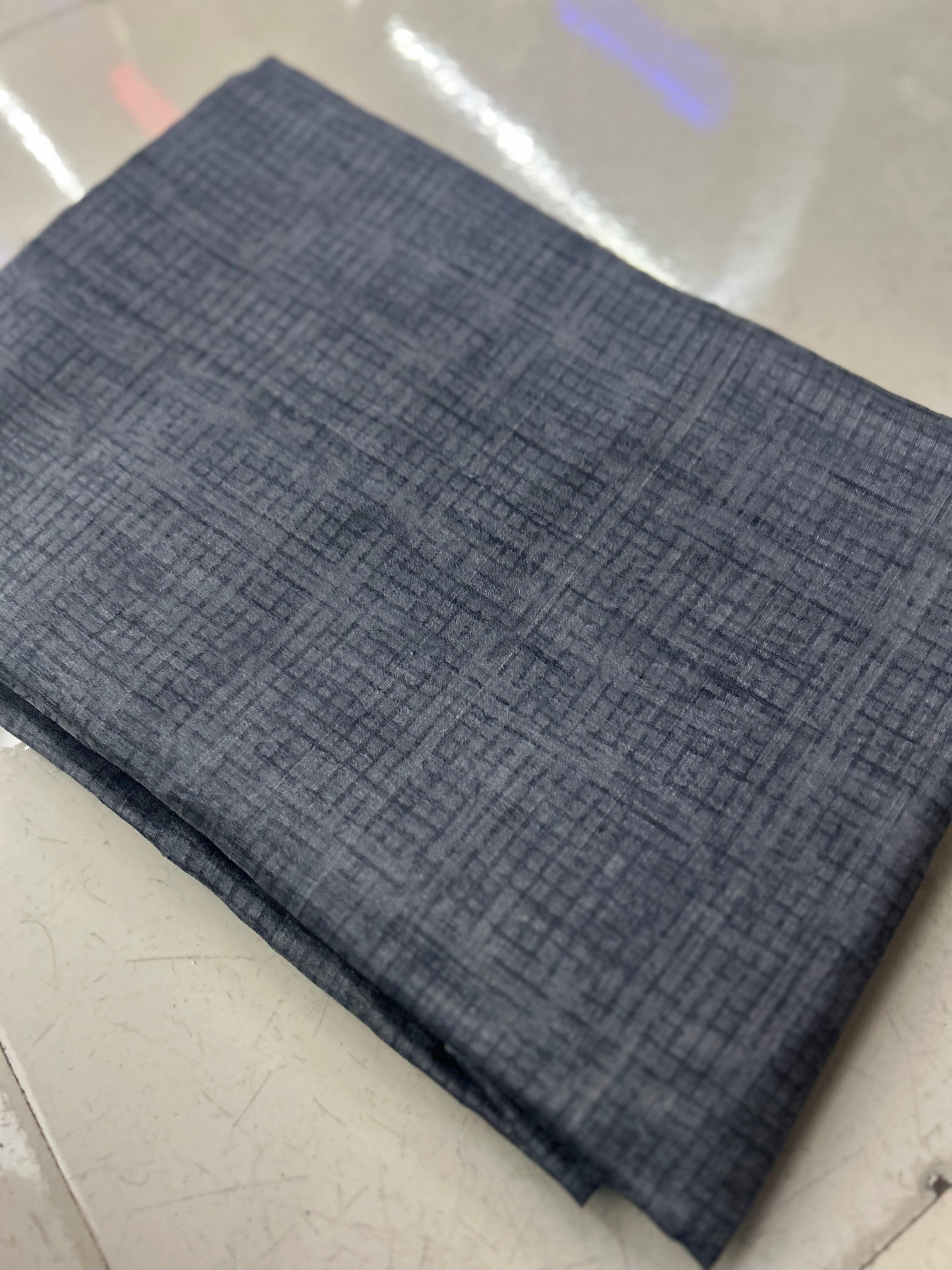 UNSTITCHED SALWAR  SUIT SET -Gray shade Search code 7871