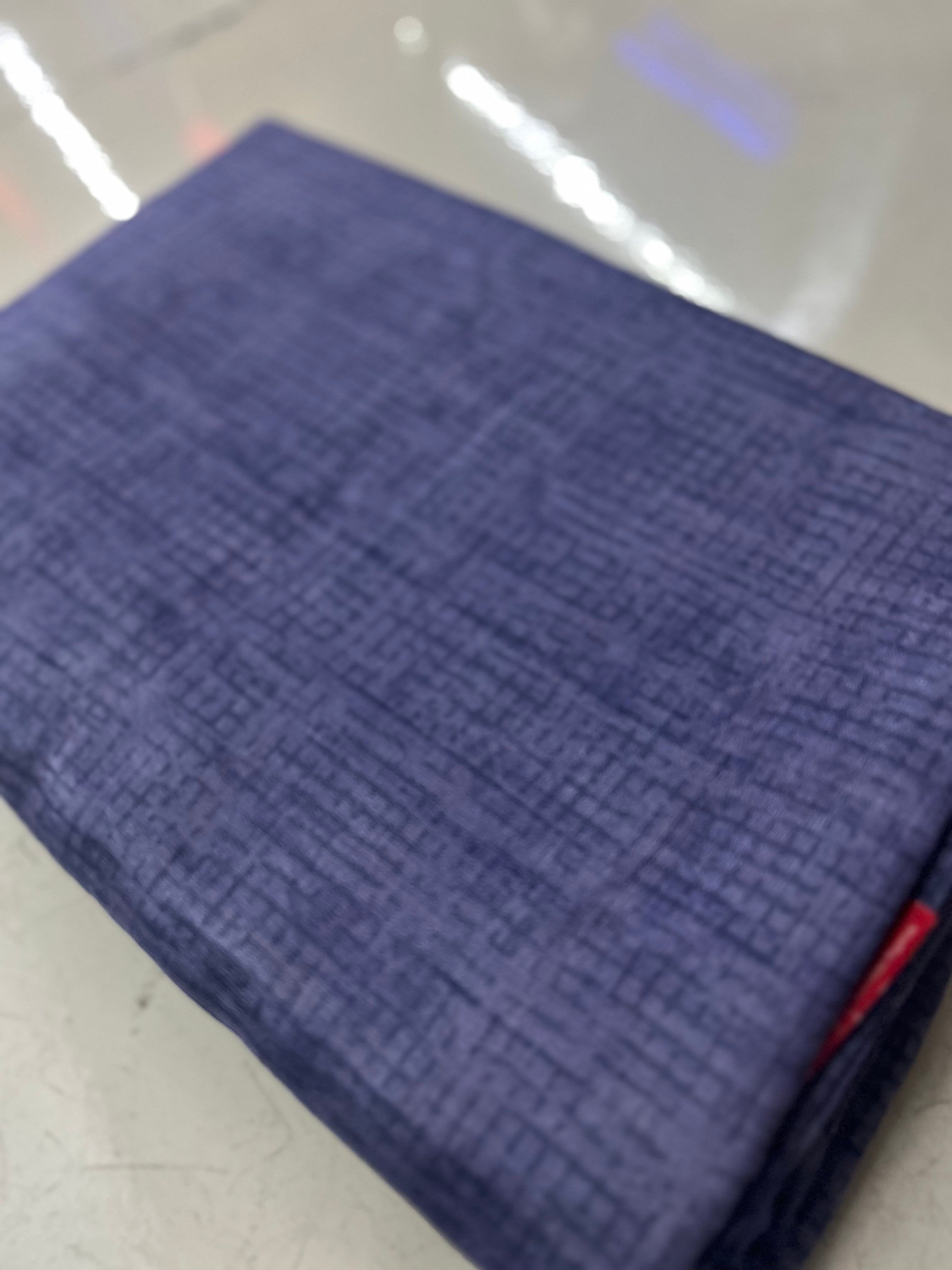 UNSTITCHED SALWAR  SUIT SET -Dusty blue lavander  shade Search code 7868