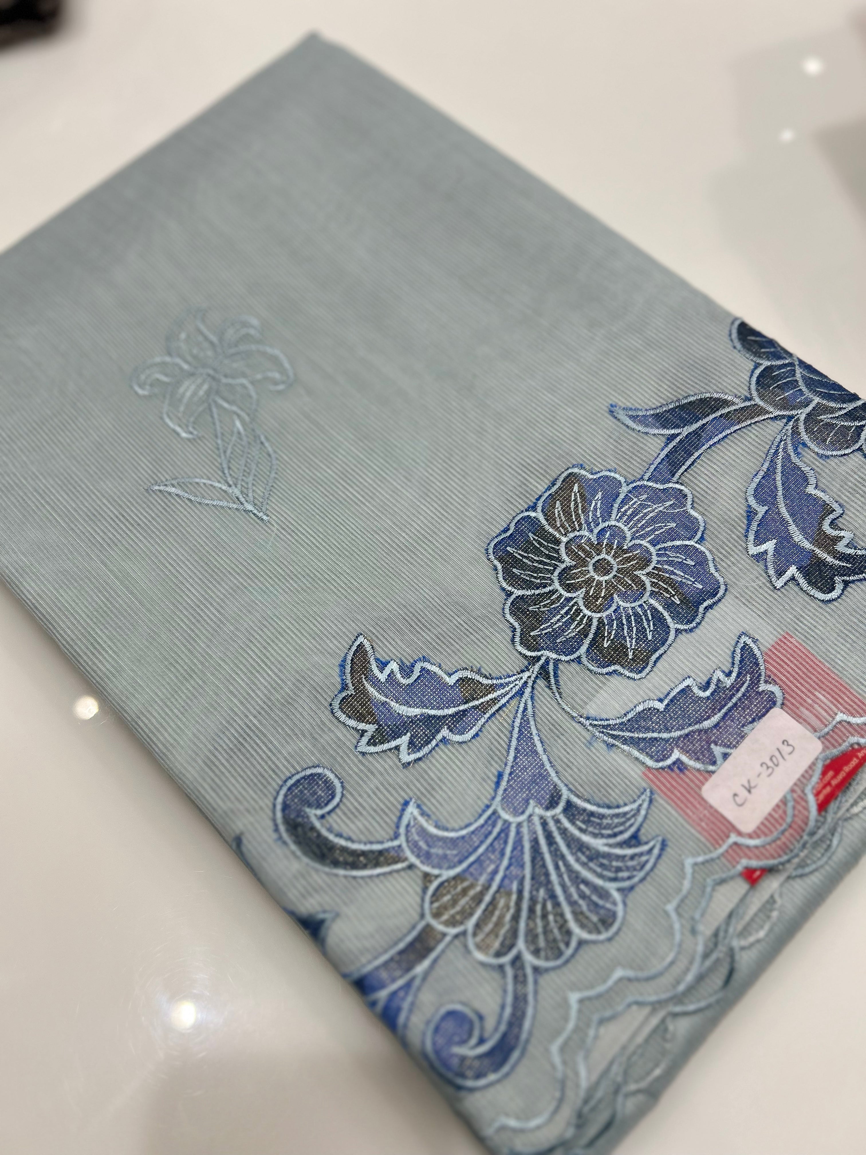 Net Cotta Saree- Blue shade Search code 7259