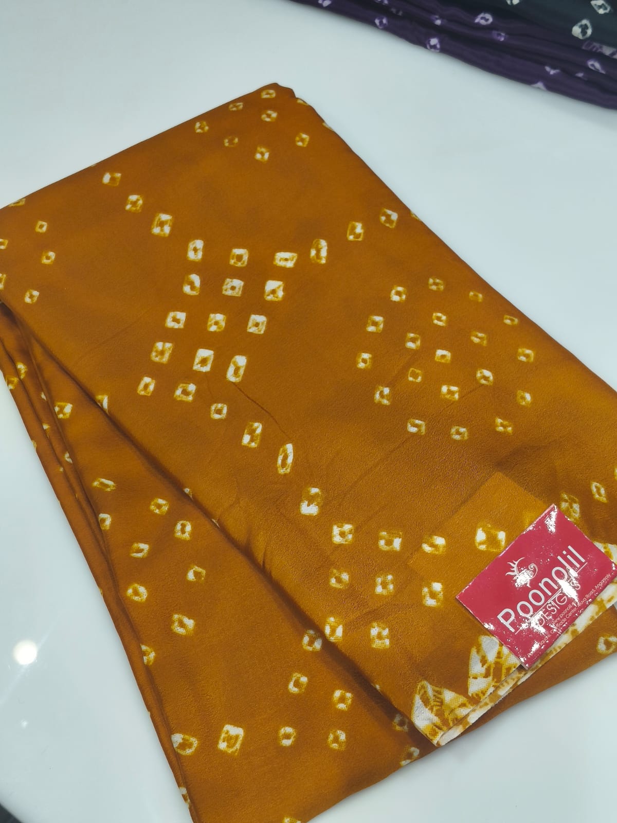 SEMI MODAL SAREE -Yellow shade Search code 3742