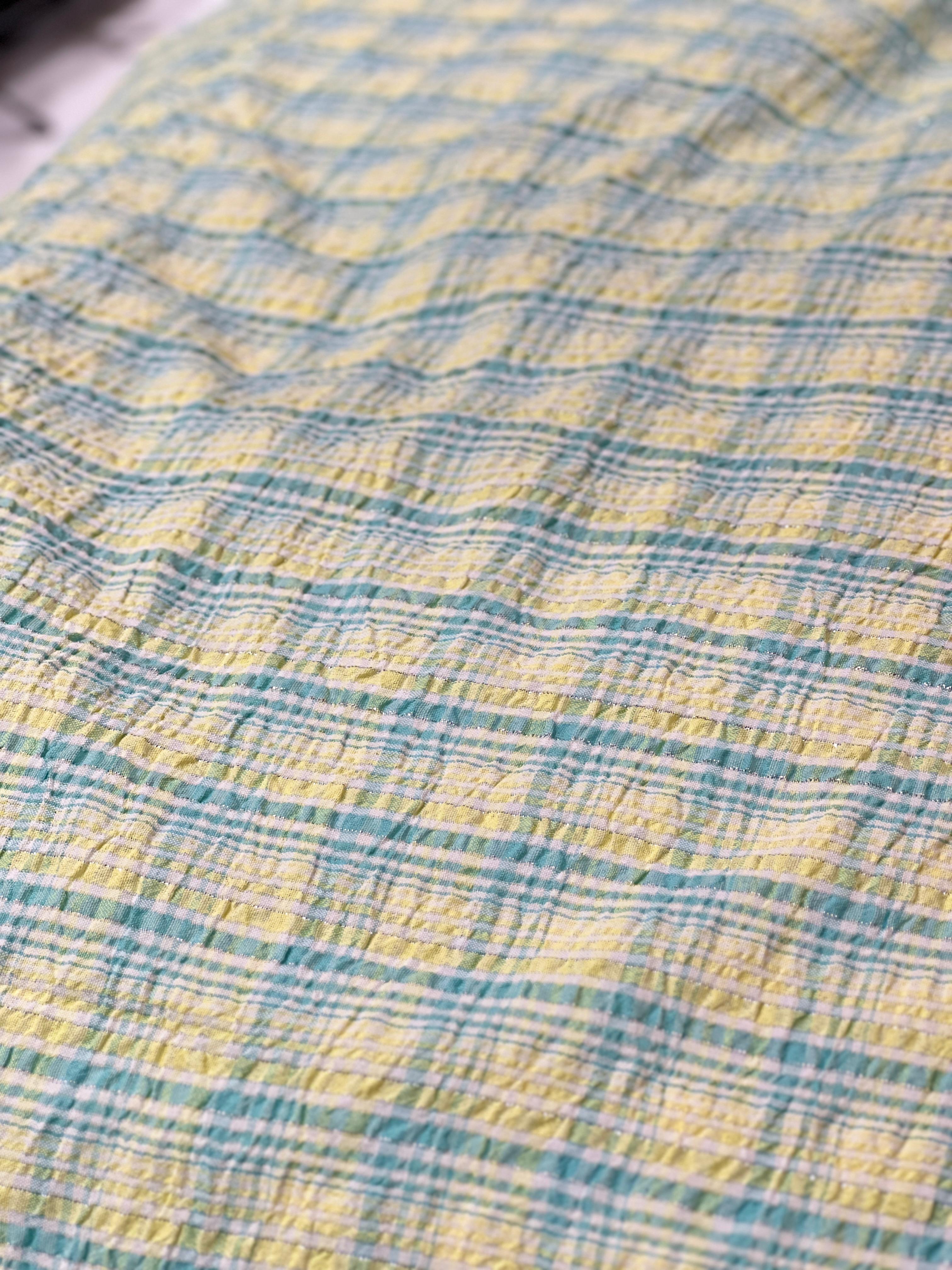 Running Material  - yellow blue  color  Search code 5577