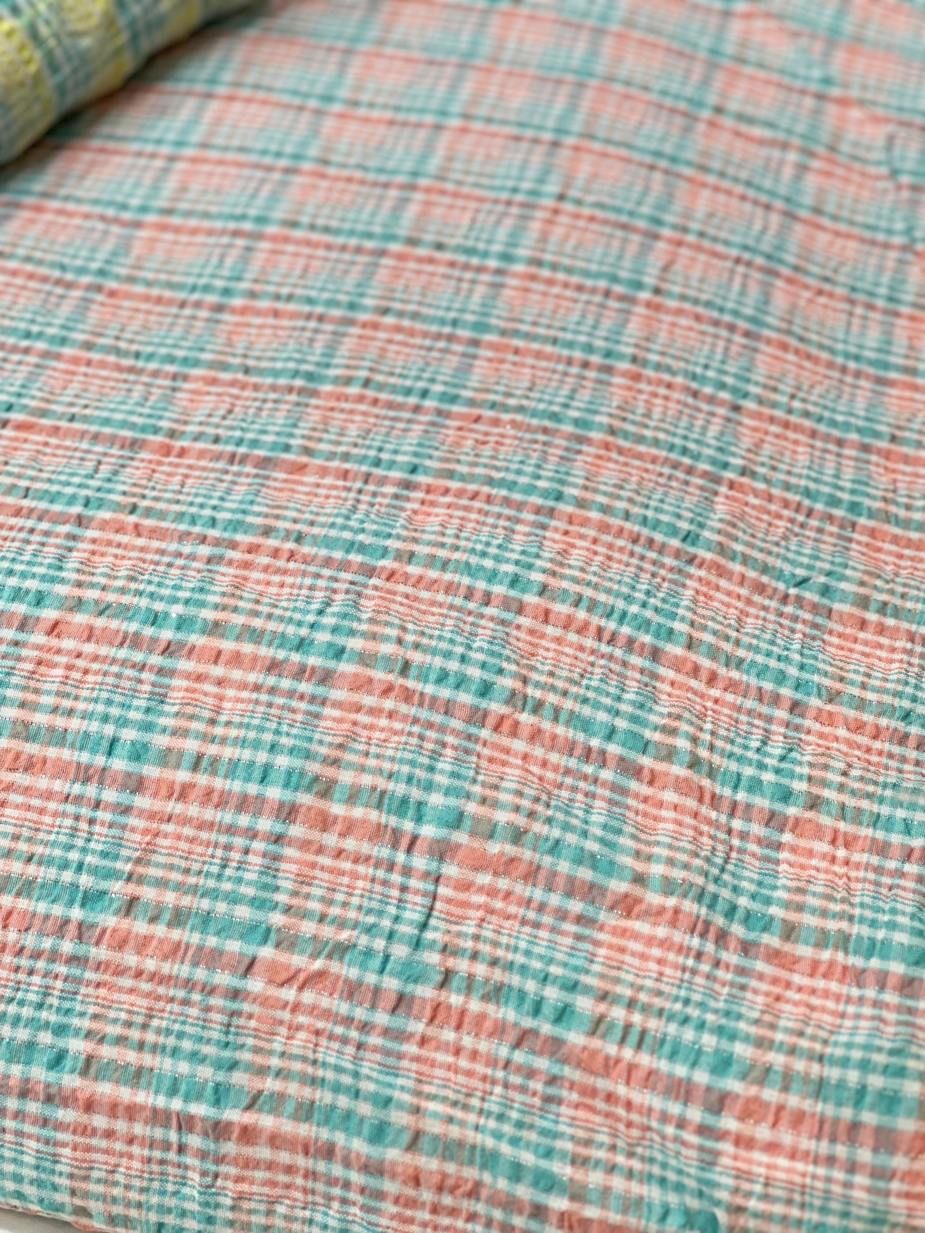 Running Material  - Ocean  blue  orange color  Search code 5578