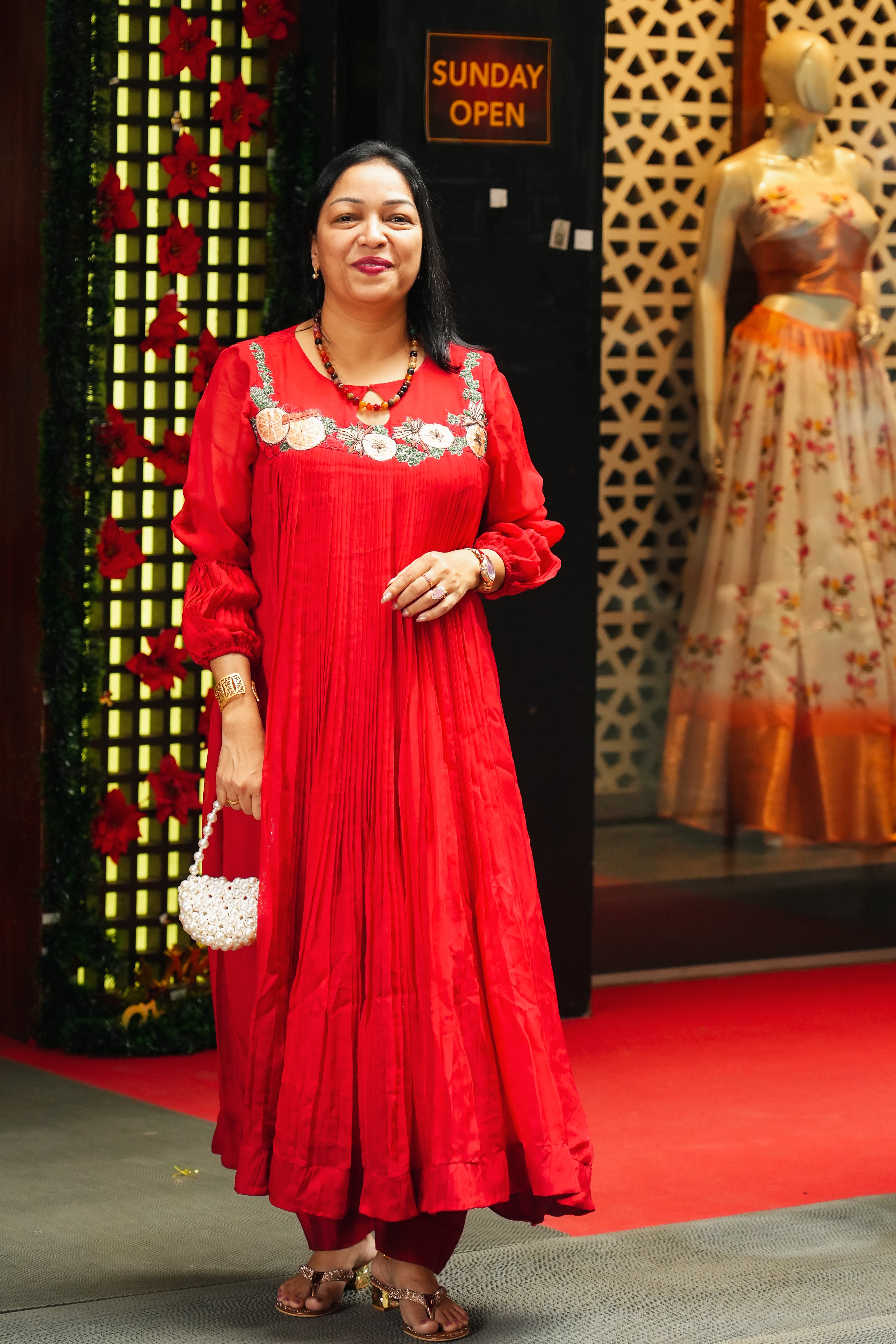 Kurta  - Red shade Search code 3650