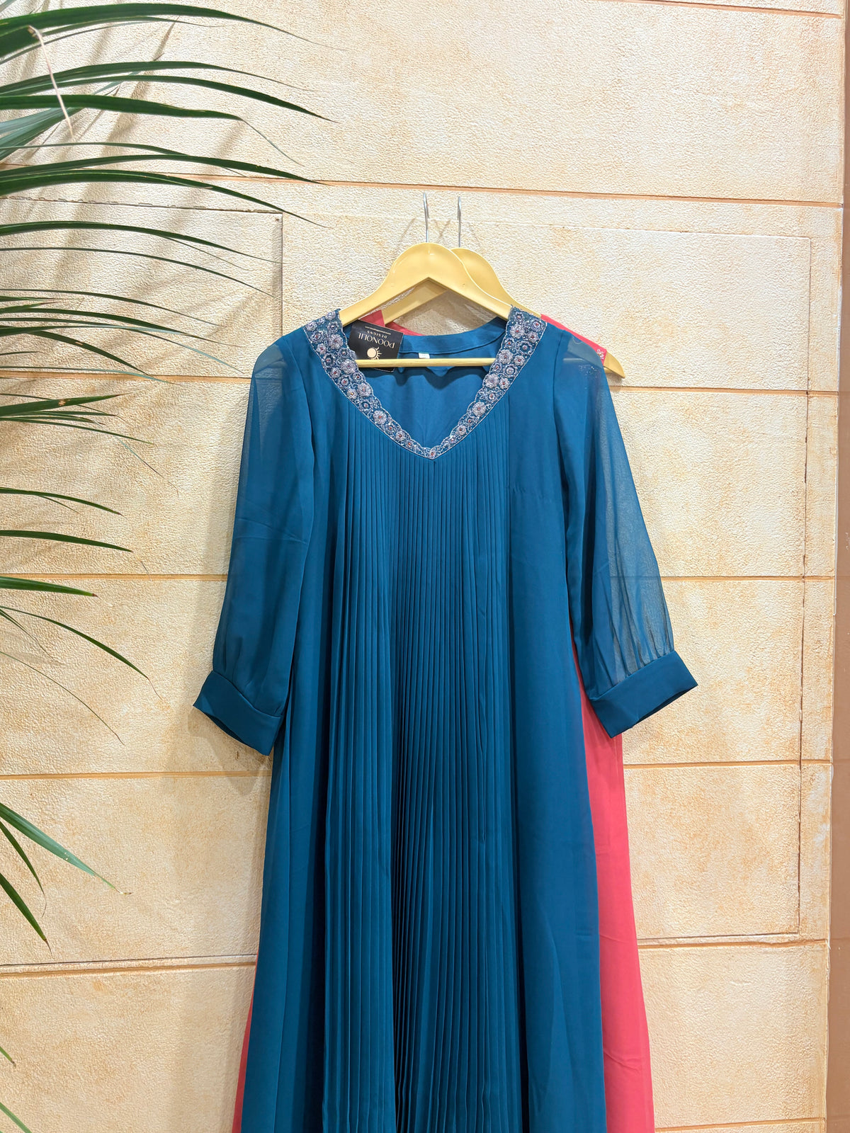 Kurta - teal green shade Search code 6004