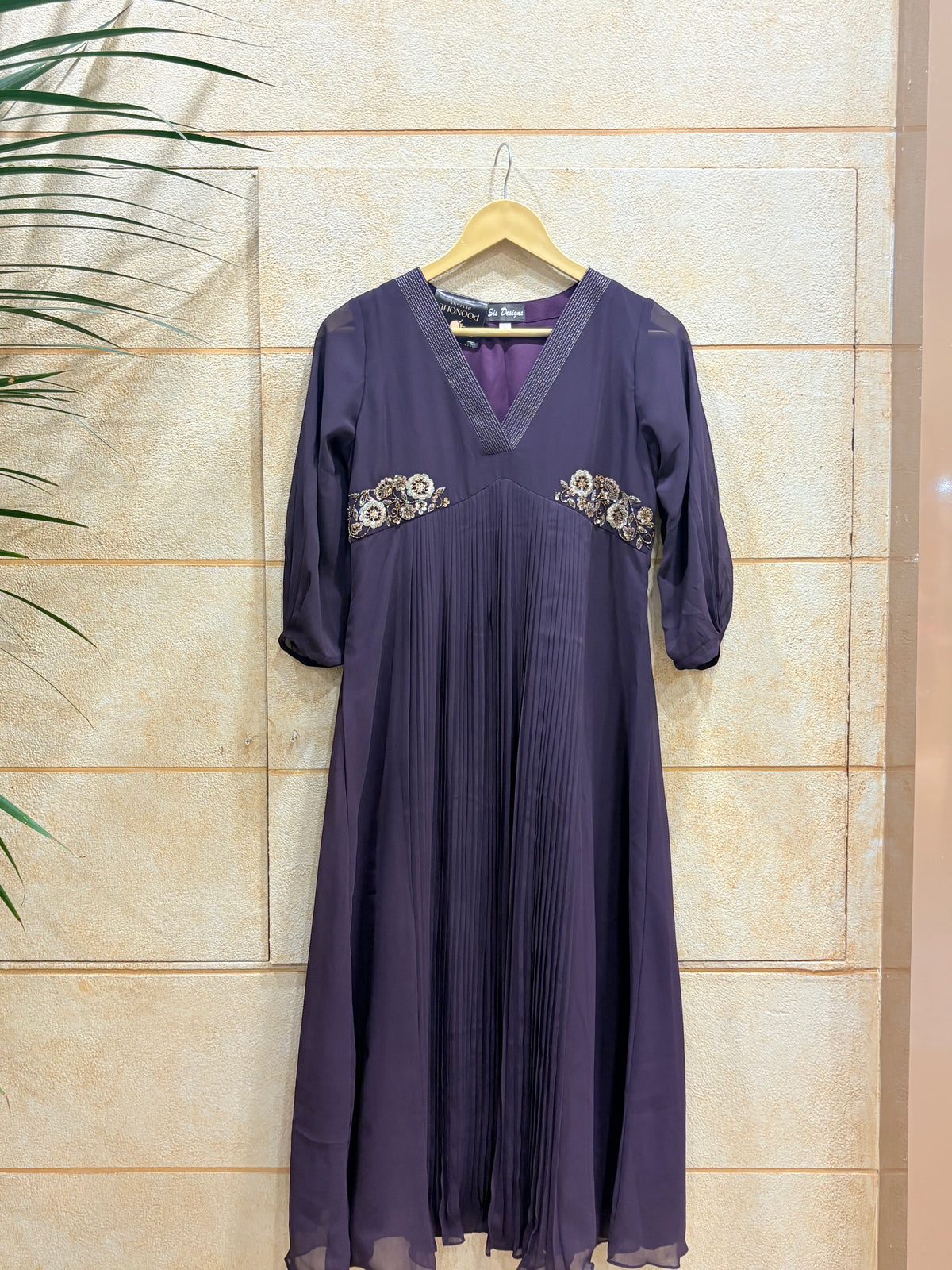 Kurta - purple  shade Search code  6012