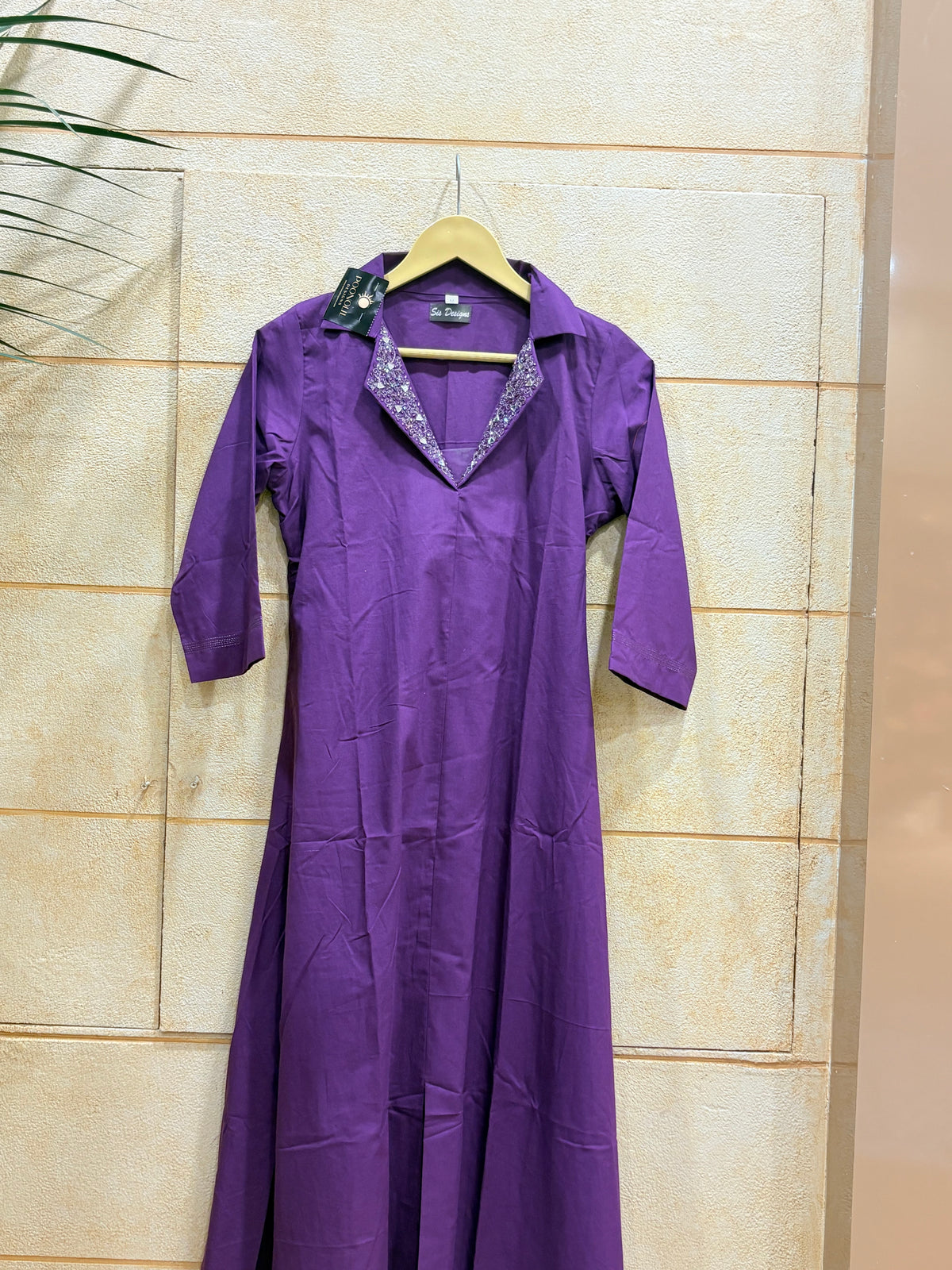 Kurta - purple  shade Search code  6013