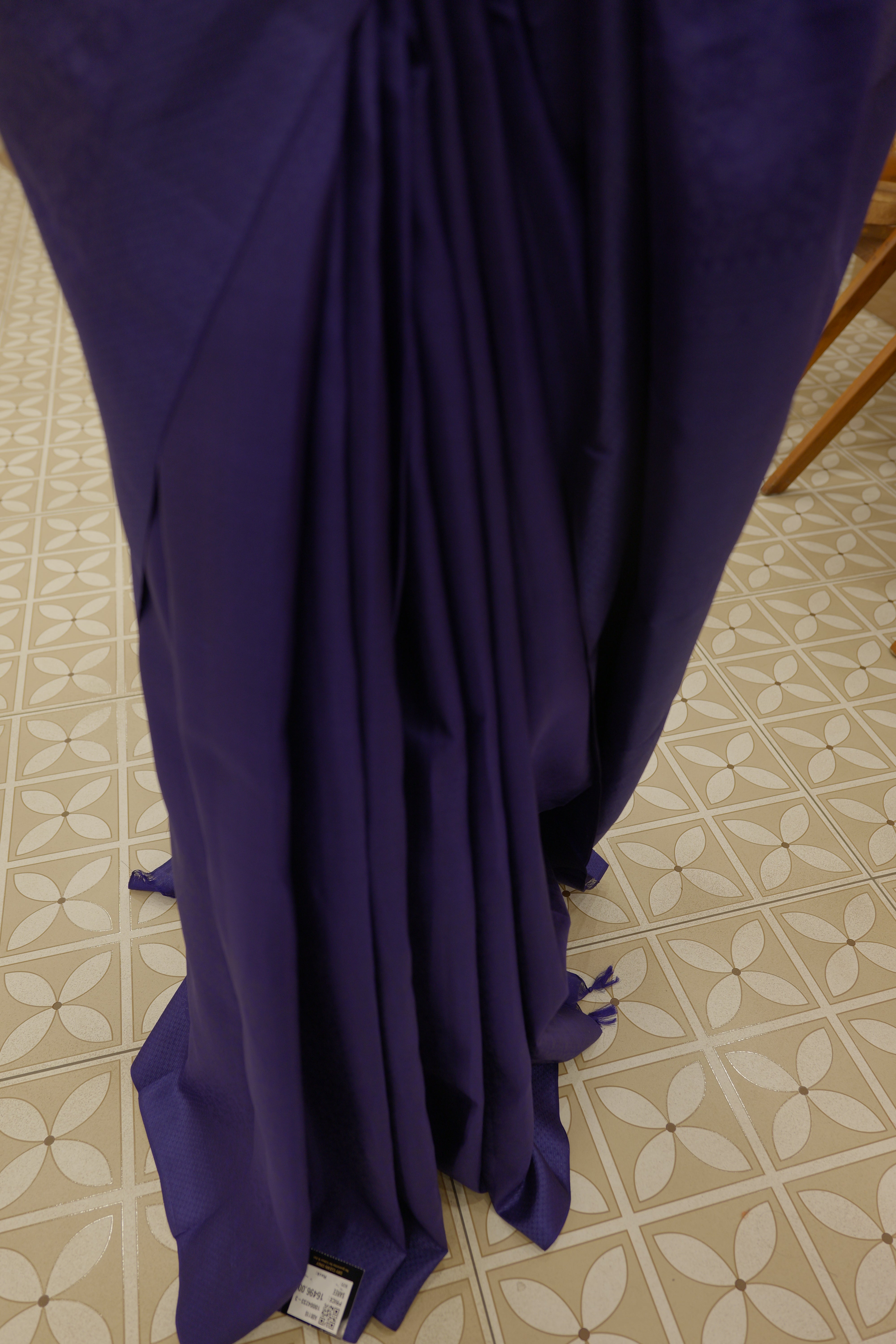 Pure Kanchipuram Saree- Royal blue color search code 4500