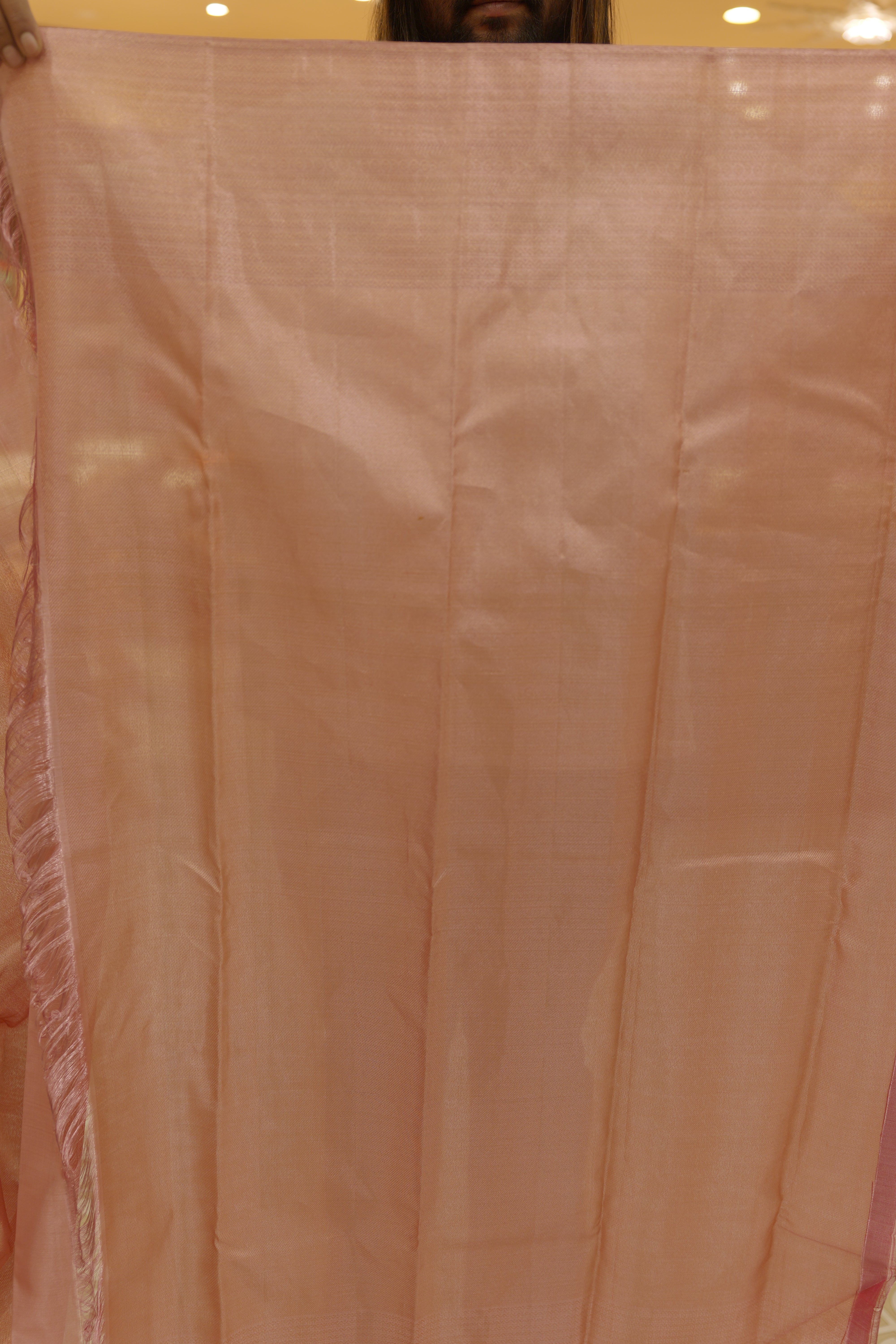 Kanchipuram Saree- Peach color search code 4502