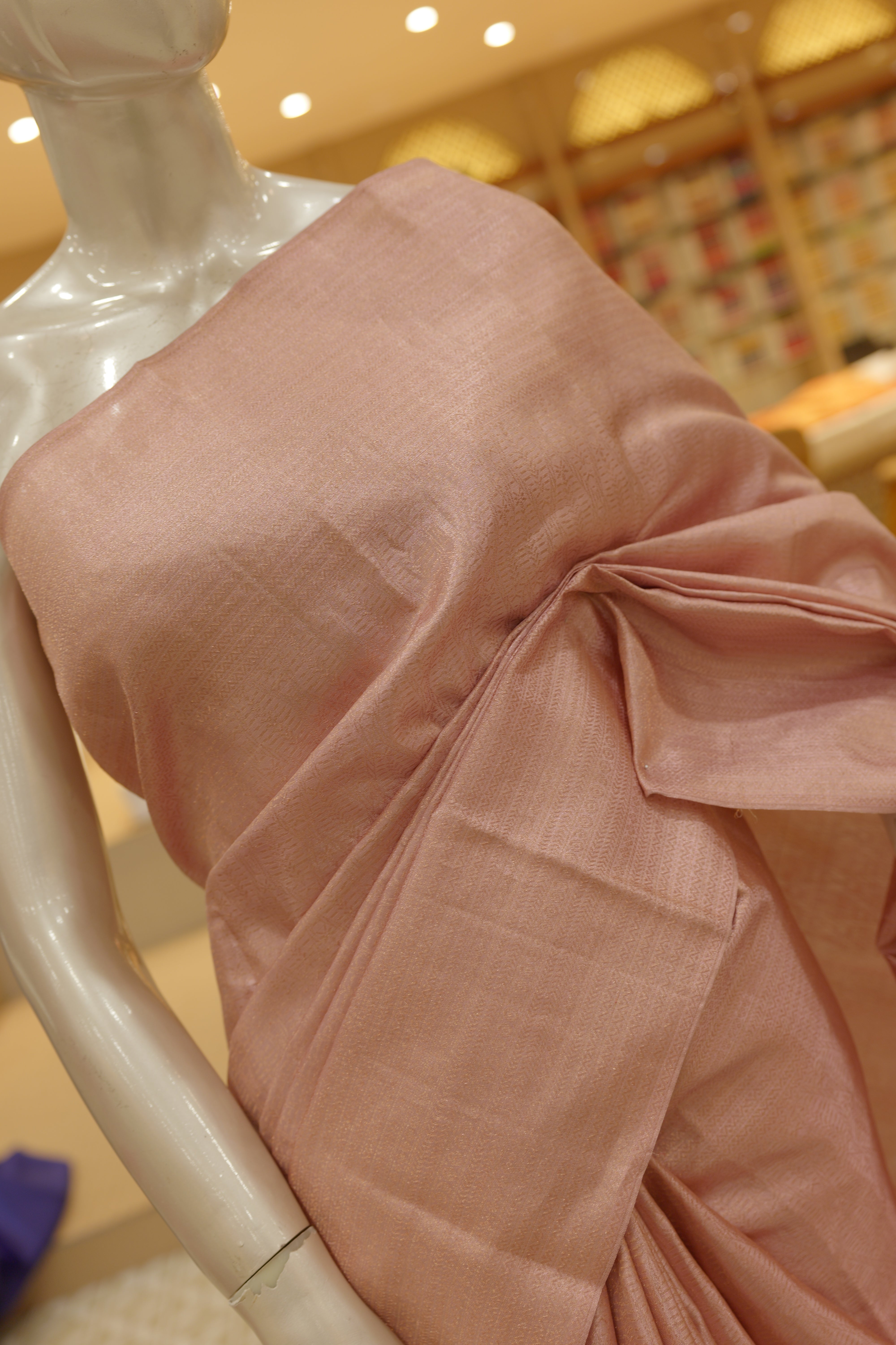 Kanchipuram Saree- Peach color search code 4502
