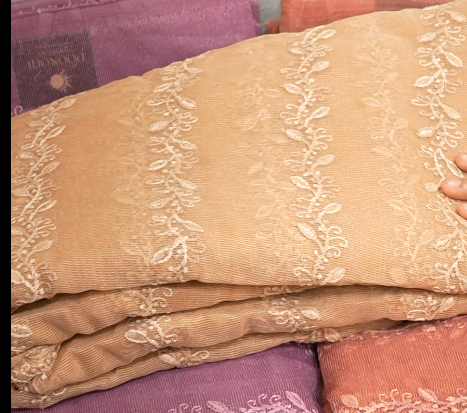 Running Material  - Net Cotta CHIKU  colour Search code 6508