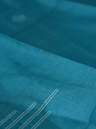 Tussar Saree -Till blue shade Search code 1060