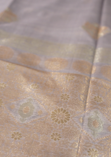 Banarasi sarees - Dusty Gray color Search code 1510