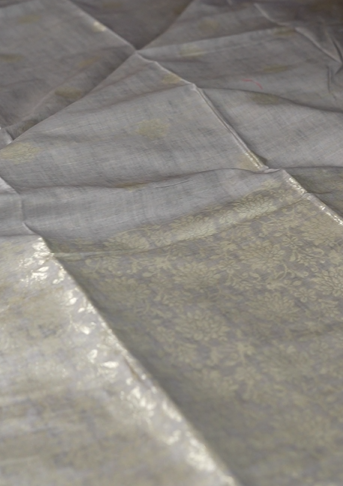 Banarasi sarees - Gray color Search code 1515