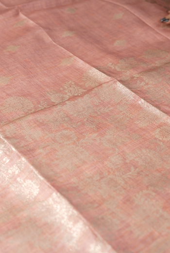 Banarasi sarees - Peach color Search code 1516