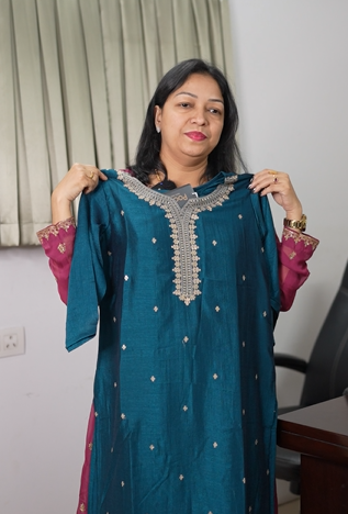 Kurta  Top-  Blue shade Search code 5653