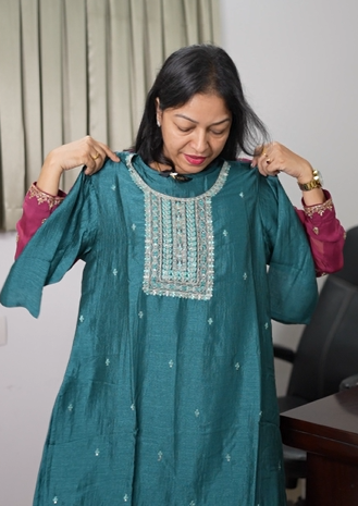 Kurta  Top-  Blue shade Search code 5657