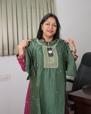 Kurta  Top-  Dusty Green shade Search code 5659