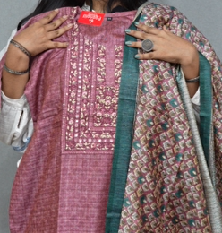 Salwar suit set - Onion pink shade Search code 9181