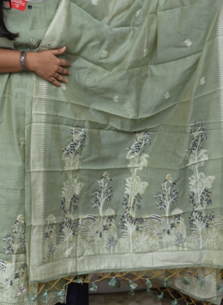 Salwar suit set - Green shade Search code 9185