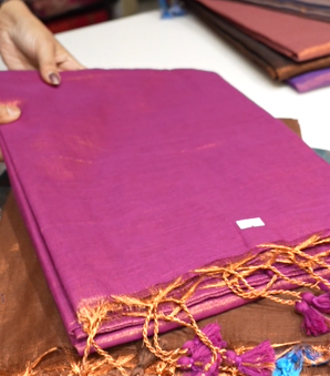 Tissue Silk Saree -Wine  color Search code 4820