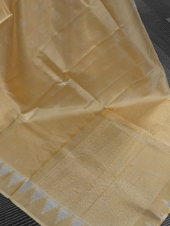 Ready to Wear  SAREE   - Golden color Search Code 3333