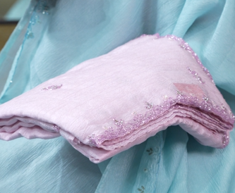 Fancy Saree -Lavender pink  color Search code 7147