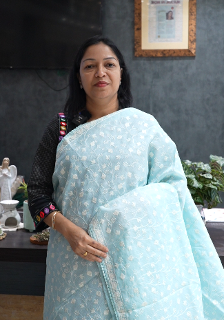 Net Cotta Saree-Powder blue shade Search code 5206