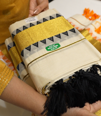 Set Mundu   -Black   color Cotton  Search code 7297